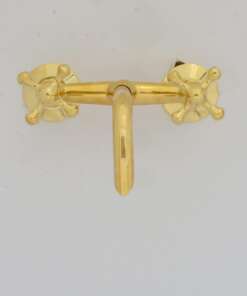 Handcrafted antique brass wall mount faucet for vintage and modern bathrooms