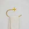 Handcrafted solid brass towel holder for vintage and modern bathrooms