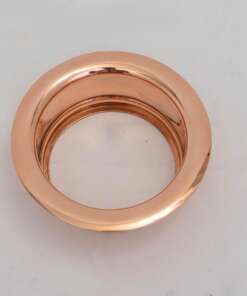 Unlacquered solid copper garbage disposal flange for farmhouse kitchen sinks
