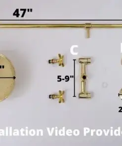 Antique brass shower fixtures with vintage brass shower system