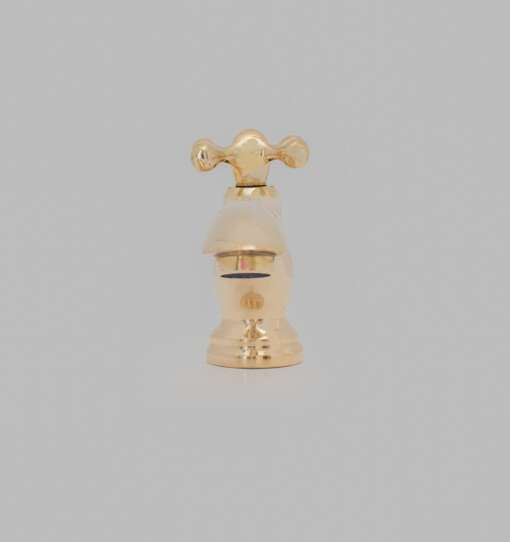 Single hole brass bathroom faucet with antique finish