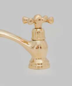 Single hole brass bathroom faucet with antique finish