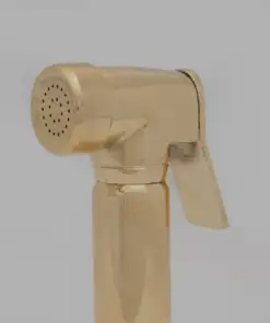 Solid brass kitchen hand sprayer with unlacquered finish